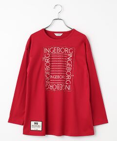 INGEBORG / インゲボルグ カットソー | ロゴアレンジプリントカットソー