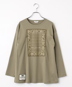 INGEBORG / インゲボルグ カットソー | ロゴアレンジプリントカットソー