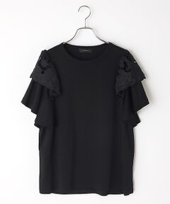 INGEBORG / インゲボルグ カットソー | リリーレースコンビフリルスリーブカットソー