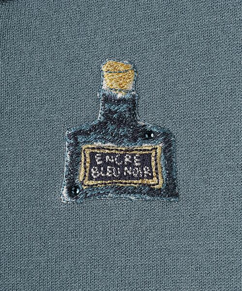 INGEBORG / インゲボルグ カーディガン・ボレロ | レターワンポイント刺繍カーディガン | 詳細7