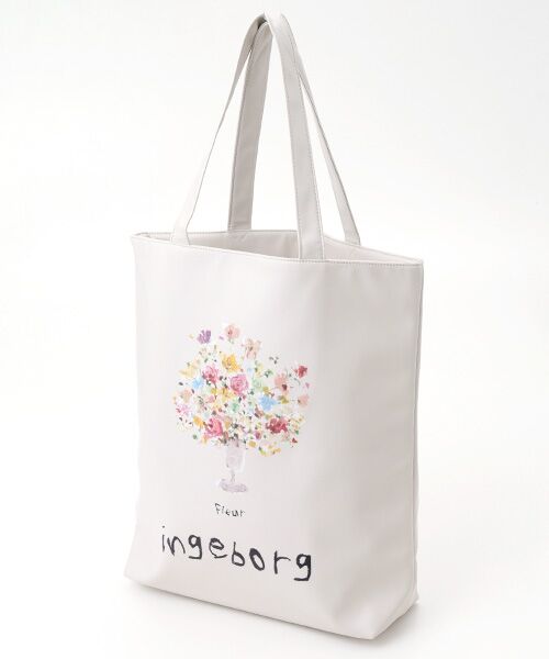 INGEBORG / インゲボルグ トートバッグ | レターワンポイントpt.トートバック（花）