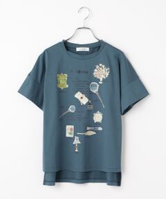 INGEBORG / インゲボルグ カットソー | レターワンポイントpt.Tシャツ