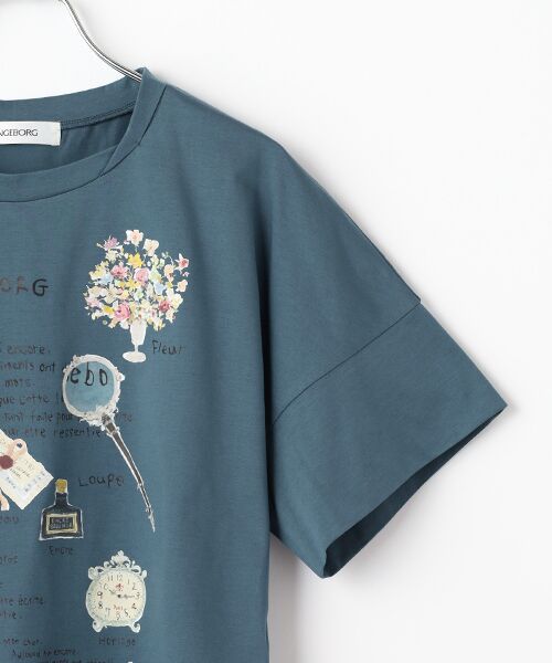 INGEBORG / インゲボルグ カットソー | レターワンポイントpt.Tシャツ | 詳細5
