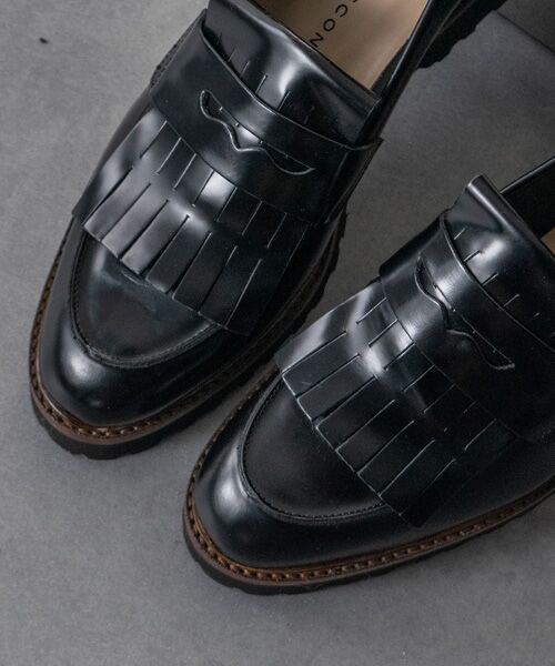 INTER-CHAUSSURES / インター ショシュール ビジネス・ドレスシューズ | 【FABIO RUSCONI】タンクソールキルト付きローファー | 詳細12