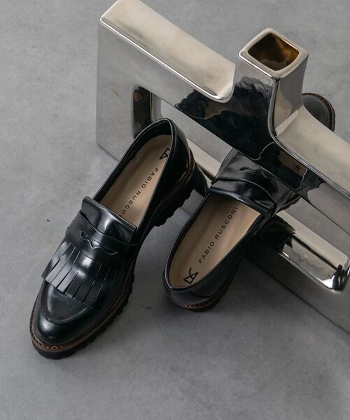 INTER-CHAUSSURES / インター ショシュール ビジネス・ドレスシューズ | 【FABIO RUSCONI】タンクソールキルト付きローファー | 詳細13