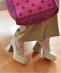 INTER-CHAUSSURES / インター ショシュール ビジネス・ドレスシューズ | 【ANGEL ALARCON】スクエアトウチャンキーヒールモカシューズ