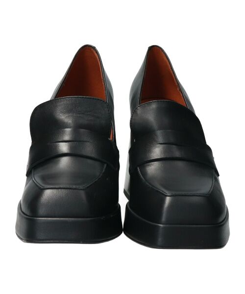INTER-CHAUSSURES / インター ショシュール ビジネス・ドレスシューズ | 【ANGEL ALARCON】スクエアトウチャンキーヒールモカシューズ | 詳細1