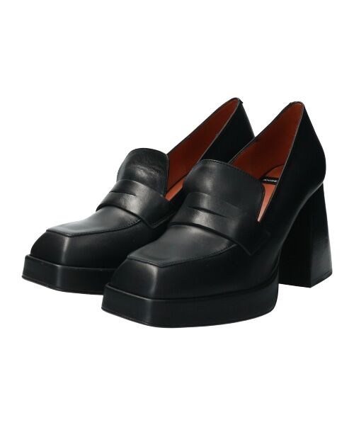 INTER-CHAUSSURES / インター ショシュール ビジネス・ドレスシューズ | 【ANGEL ALARCON】スクエアトウチャンキーヒールモカシューズ | 詳細2