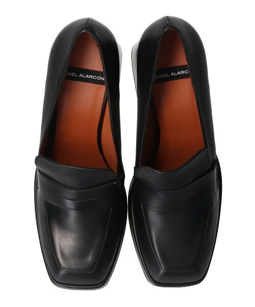 INTER-CHAUSSURES / インター ショシュール ビジネス・ドレスシューズ | 【ANGEL ALARCON】スクエアトウチャンキーヒールモカシューズ | 詳細6