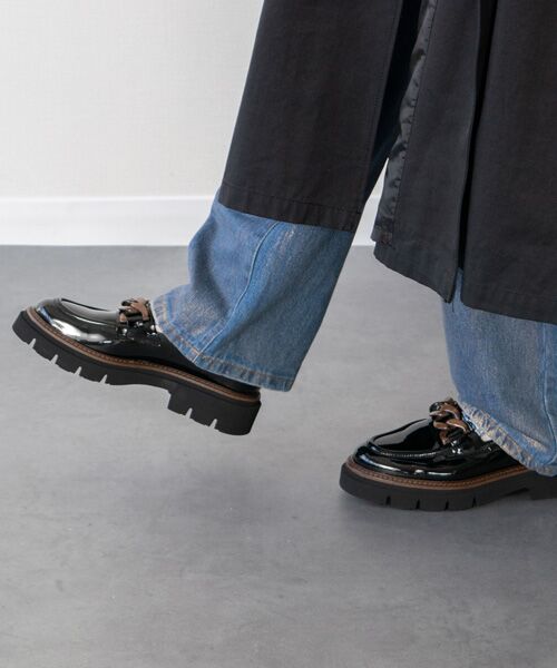 INTER-CHAUSSURES / インター ショシュール ビジネス・ドレスシューズ | 【LUCA GROSSI】ワントーンチェーンローファー | 詳細9