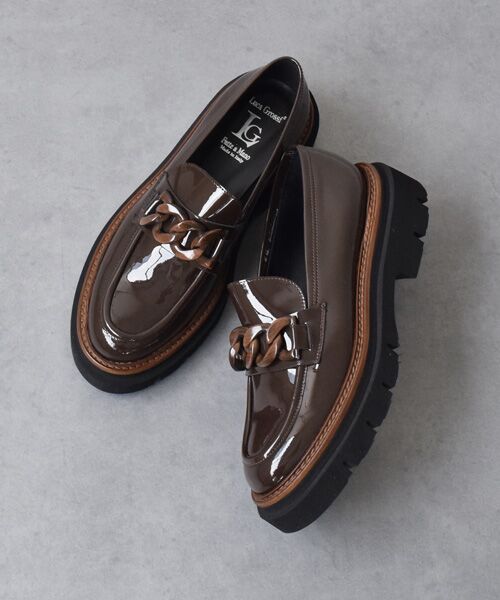 INTER-CHAUSSURES / インター ショシュール ビジネス・ドレスシューズ | 【LUCA GROSSI】ワントーンチェーンローファー | 詳細21