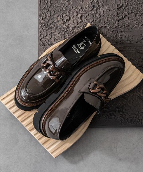 INTER-CHAUSSURES / インター ショシュール ビジネス・ドレスシューズ | 【LUCA GROSSI】ワントーンチェーンローファー | 詳細23