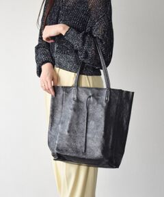 INTER-CHAUSSURES / インター ショシュール トートバッグ | 【ANDREA CARDONE】メタリックレザートートバッグ