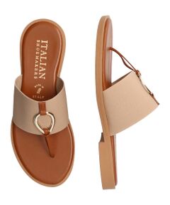 INTER-CHAUSSURES / インター ショシュール サンダル | 【ITALIAN SHOEMAKERS】メタルモチーフトングサンダル