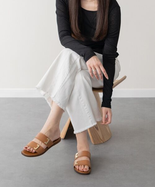 INTER-CHAUSSURES / インター ショシュール サンダル | 【ITALIAN SHOEMAKERS】ダブルベルトフラットサンダル | 詳細24