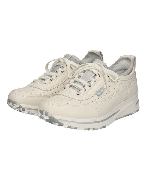 INTER-CHAUSSURES/インター ショシュール 【bussola】パンチングレザースニーカー アイボリー 38 INTER-CHAUSSURES/インター ショシュール 【bussola】パンチングレザースニーカー アイボリー 38