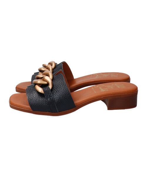 INTER-CHAUSSURES / インター ショシュール サンダル | 【Oh my Sandals】ローヒールチェーンミュールサンダル | 詳細3