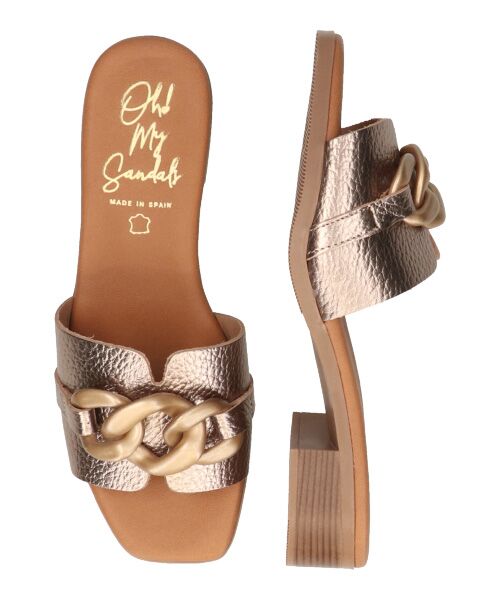 INTER-CHAUSSURES / インター ショシュール サンダル | 【Oh my Sandals】ローヒールチェーンミュールサンダル | 詳細25