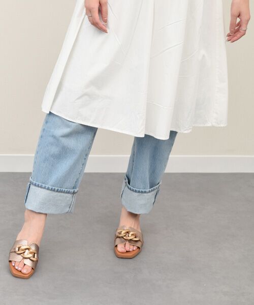 INTER-CHAUSSURES / インター ショシュール サンダル | 【Oh my Sandals】ローヒールチェーンミュールサンダル | 詳細26