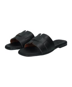 INTER-CHAUSSURES / インター ショシュール サンダル | 【Oh my Sandals】スクエアトウフラットレザーサンダル