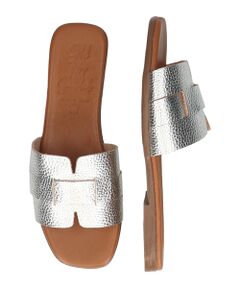 INTER-CHAUSSURES / インター ショシュール サンダル | 【Oh my Sandals】スクエアトウフラットレザーサンダル