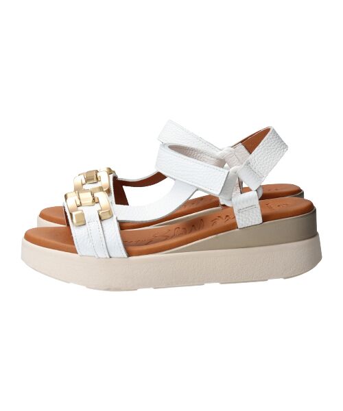 INTER-CHAUSSURES / インター ショシュール サンダル | 【Oh my Sandals】メタルオーナメントベルクロ厚底サンダル | 詳細3