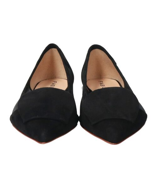 INTER-CHAUSSURES / インター ショシュール フラットシューズ | 【FABIO RUSCONI】ポインテッドカラーヒールチュールパンプス | 詳細1