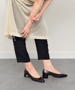 INTER-CHAUSSURES / インター ショシュール パンプス | 【FABIO RUSCONI】スクエアトウフレアヒールパンプス