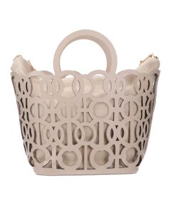 INTER-CHAUSSURES / インター ショシュール ハンドバッグ | 【ANITA BILARDI】カットワークレザーバスケットバッグ