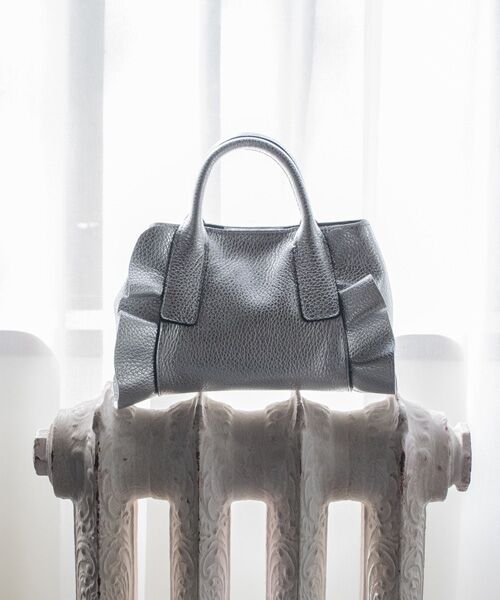 INTER-CHAUSSURES / インター ショシュール ハンドバッグ | 【RIPANI】メタリックレザーフリルデザインミニバッグ | 詳細15