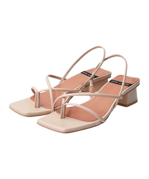 INTER-CHAUSSURES / インター ショシュール サンダル | 【ANGEL ALARCON】スクエアトウストラップトングサンダル | 詳細10