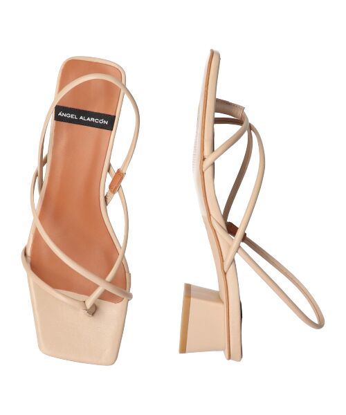 INTER-CHAUSSURES / インター ショシュール サンダル | 【ANGEL ALARCON】スクエアトウストラップトングサンダル | 詳細16