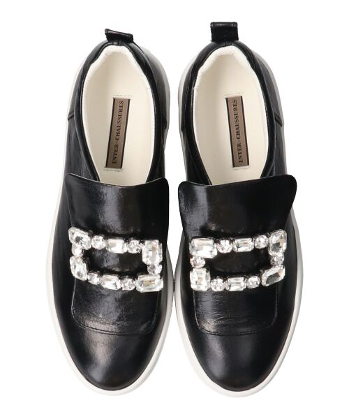INTER-CHAUSSURES / インター ショシュール スニーカー | 【INTER-CHAUSSURES】ビジューバックルレザースリッポン | 詳細6