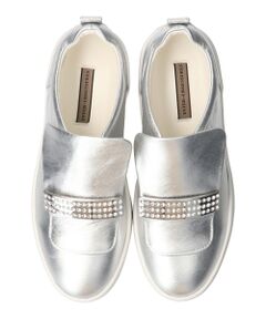 INTER-CHAUSSURES / インター ショシュール スニーカー | 【INTER-CHAUSSURES】ビジュープレートレザースリッポン