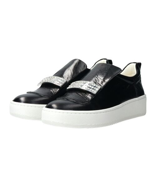 INTER-CHAUSSURES / インター ショシュール スニーカー | 【INTER-CHAUSSURES】ビジュープレートレザースリッポン | 詳細2