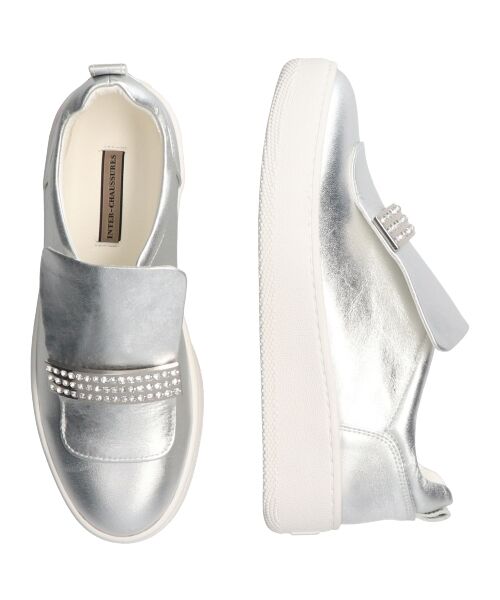 INTER-CHAUSSURES / インター ショシュール スニーカー | 【INTER-CHAUSSURES】ビジュープレートレザースリッポン | 詳細17