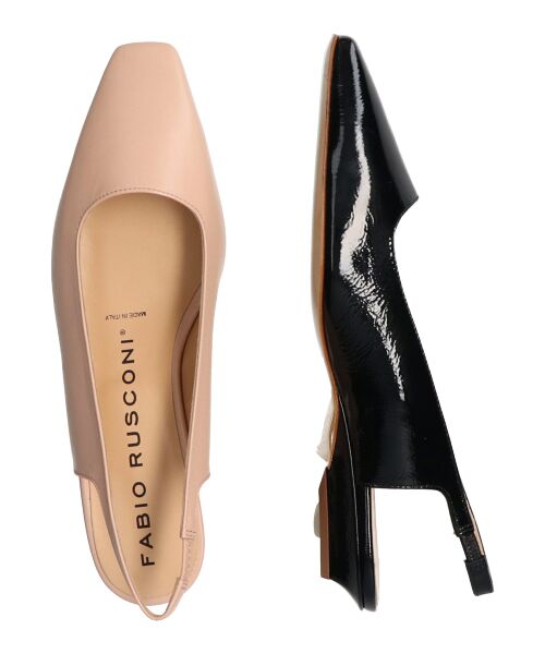 INTER-CHAUSSURES / インター ショシュール パンプス | 【FABIO RUSCONI】スクエアトウバックバンドパンプス | 詳細15