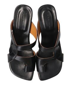 INTER-CHAUSSURES / インター ショシュール サンダル | 【FABIO RUSCONI】スクエアトウトングサンダル