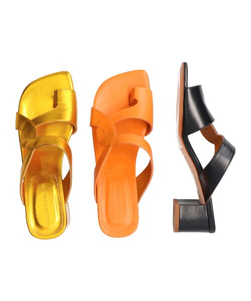 INTER-CHAUSSURES / インター ショシュール サンダル | 【FABIO RUSCONI】スクエアトウトングサンダル | 詳細22