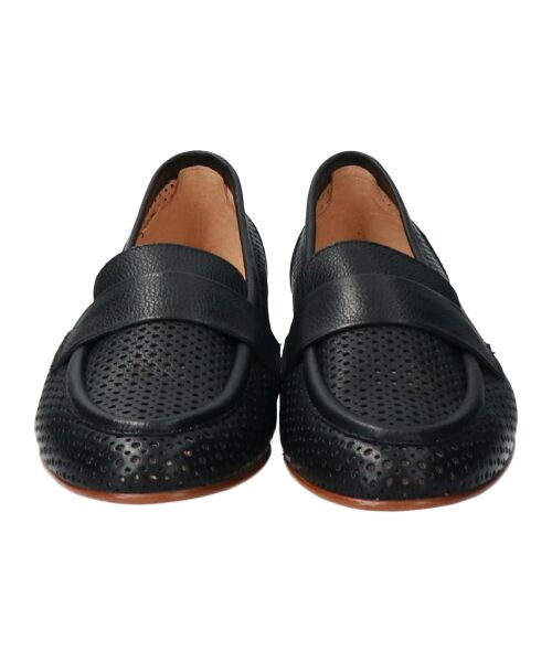 INTER-CHAUSSURES / インター ショシュール ビジネス・ドレスシューズ | 【LUCA GROSSI】ラウンドトウパンチングレザーローファー | 詳細1