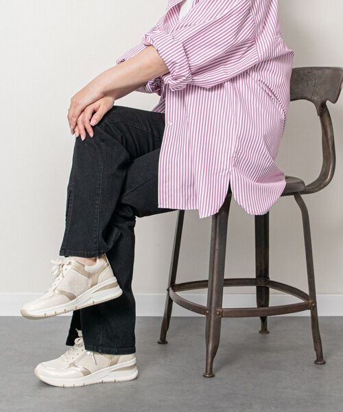 INTER-CHAUSSURES / インター ショシュール スニーカー | 【TAMARIS】サイドジップ5cmヒールスニーカー | 詳細25
