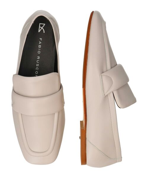 INTER-CHAUSSURES / インター ショシュール ビジネス・ドレスシューズ | 【FABIO RUSCONI】スクエアトウフラットローファー | 詳細13