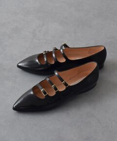 【INTER-CHAUSSURES】ベルテッドフラットパンプス