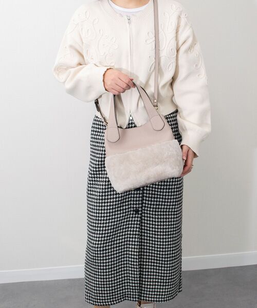 INTER-CHAUSSURES / インター ショシュール ハンドバッグ | 【RIPANI】ムートンコンビハンドバッグ | 詳細13