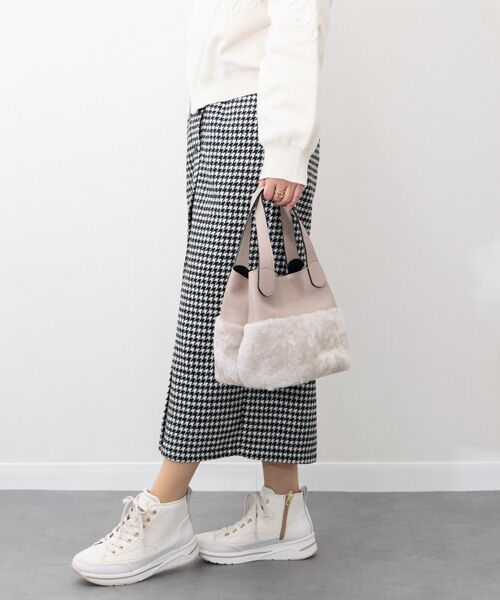 INTER-CHAUSSURES / インター ショシュール ハンドバッグ | 【RIPANI】ムートンコンビハンドバッグ | 詳細14