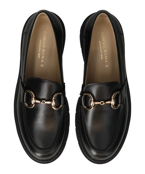 INTER-CHAUSSURES / インター ショシュール ビジネス・ドレスシューズ | 【CORSO ROMA，9】ラウンドトウタンクソールビットローファー | 詳細4