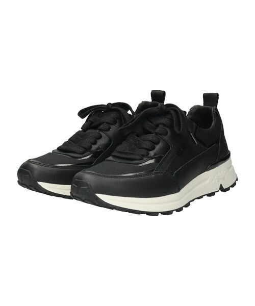 INTER-CHAUSSURES/インター ショシュール 【bussola】晴雨兼用レースアップスニーカー ブラックコンビ 38 INTER-CHAUSSURES/インター ショシュール 【bussola】晴雨兼用レースアップスニーカー ブラックコンビ 38