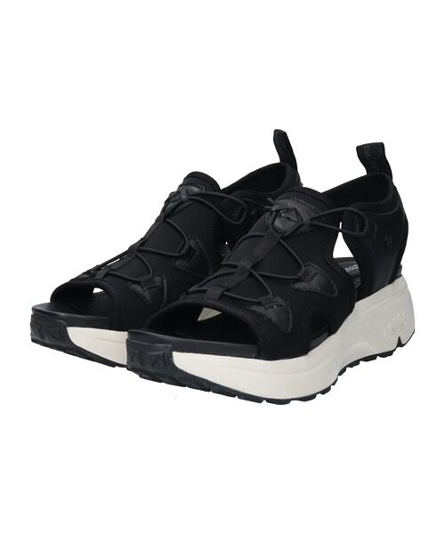 INTER-CHAUSSURES/インター ショシュール 【bussola】厚底スポーティサンダル ブラックコンビ 38 INTER-CHAUSSURES/インター ショシュール 【bussola】厚底スポーティサンダル ブラックコンビ 38