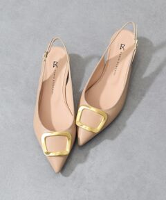 INTER-CHAUSSURES / インター ショシュール パンプス | 【FABIO RUSCONI】ポインテッドトウバックルバックバンド