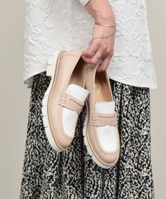 INTER-CHAUSSURES / インター ショシュール ビジネス・ドレスシューズ | 【LUCA GROSSI】バイカラータンクソールローファー